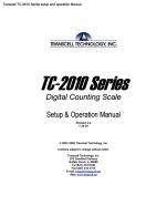 TC-2010 Series setup and operation